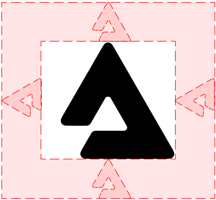 Audius Logo, glyph safe area